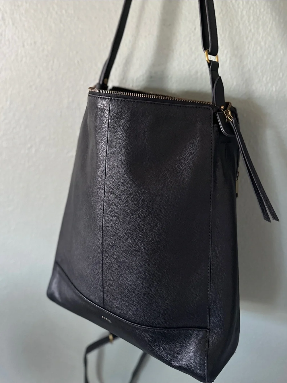 FOSSIL Elina Large Convertible Leather Backpack/Crossbody/Tote Bag NWOT